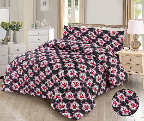 PrintNest Grace 3-Piece Printed Bedspread
