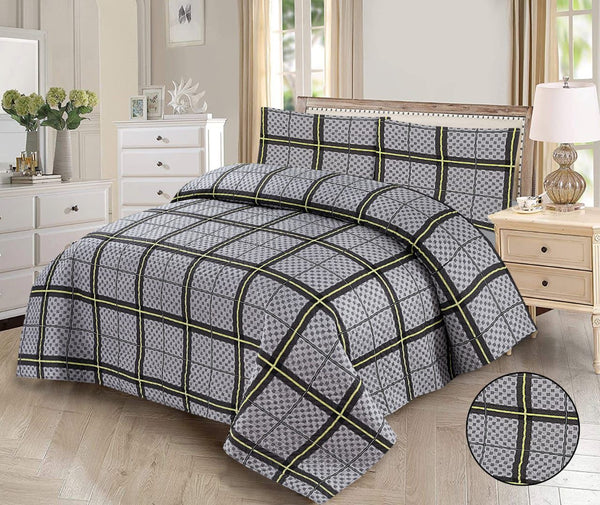 Comfort Print: 3-Piece Cotton Bedspread Set