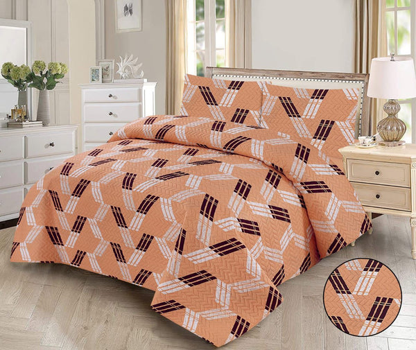 Color Weave: Pure Cotton 3 piece Bedspread Set