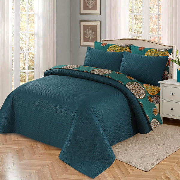SleepCrest Elegance 6-Piece Comforter Set