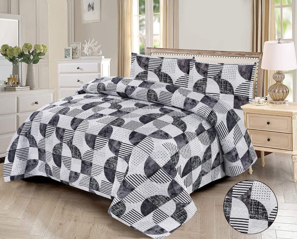 Comfort Print: 3-Piece Cotton Bedspread Set